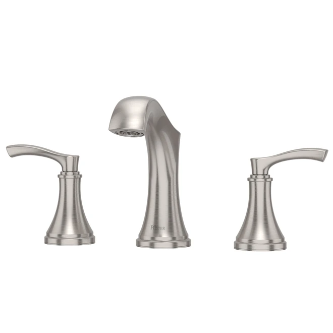 Pfister Auden Brushed Nickel 2-Handle 8-in Widespread Bathroom Sink Faucet - Image 2
