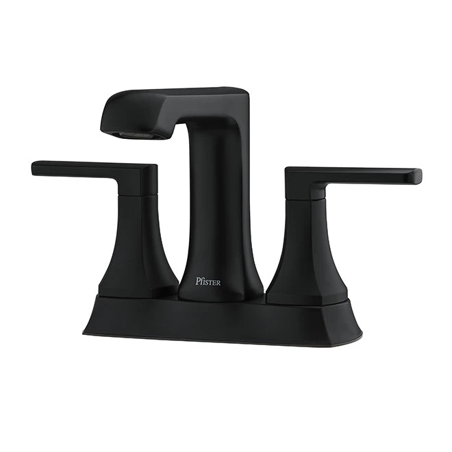 Pfister Penn Bathroom Faucet - Matte Black - 2 Handles - Modern