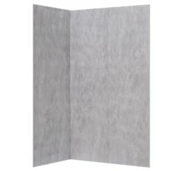 Ove Decors Lotus 48-in X 80-in Grey Shower Panel