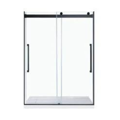 OVE Decors Montebello Side Panel - 32-in - Tempered Glass And Matte Black
