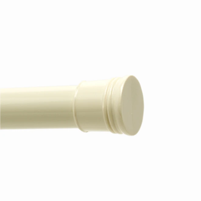Style Selections 72-in Bone Zinc Adjustable Shower Rod