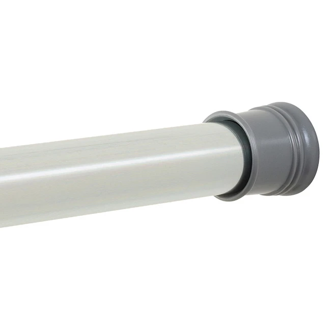 Style Selections 72-in Chrome Adjustable Single Shower Curtain Rod - Image 3