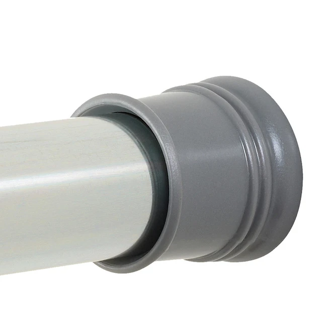 Style Selections 72-in Chrome Adjustable Single Shower Curtain Rod - Image 4