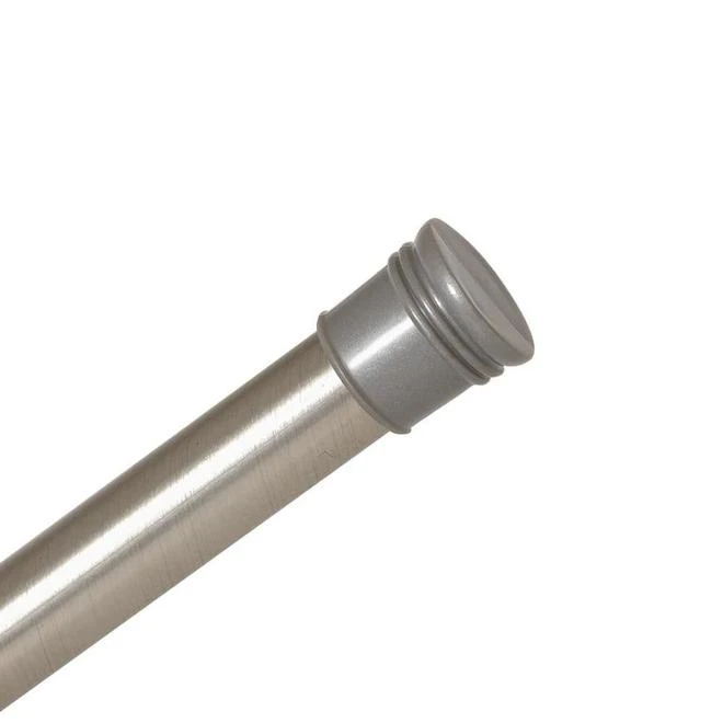 Style Selections 72-in Brushed Nickel Zinc Adjustable Shower Rod - Image 2