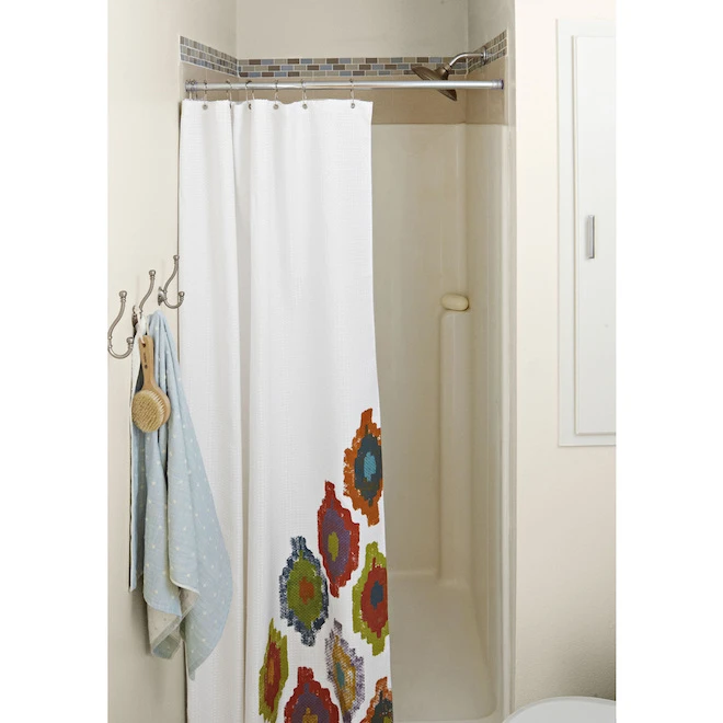 Style Selections 40-in Chrome Zinc Adjustable Shower Rod - Image 2