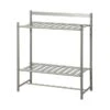Style Selections Zenna Home Simple Storage 2-Tier Satin Nickel Metal Bathroom Shelf