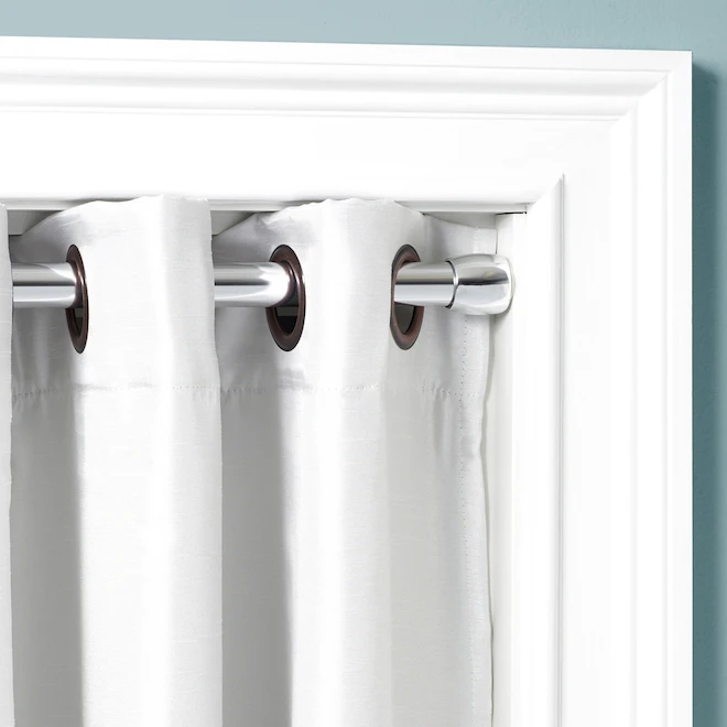 Zenna Home 76-in Chrome Expandable Shower Curtain Rod - Image 2