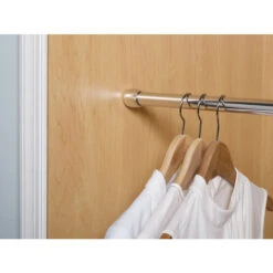 Zenna Home 76-in Chrome Expandable Shower Curtain Rod