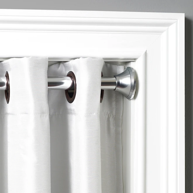 Zenna Home 88-in Finish Adjustable Shower Curtain Rod