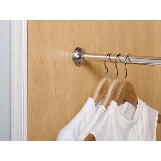 Zenna Home 88-in Finish Adjustable Shower Curtain Rod - Image 3