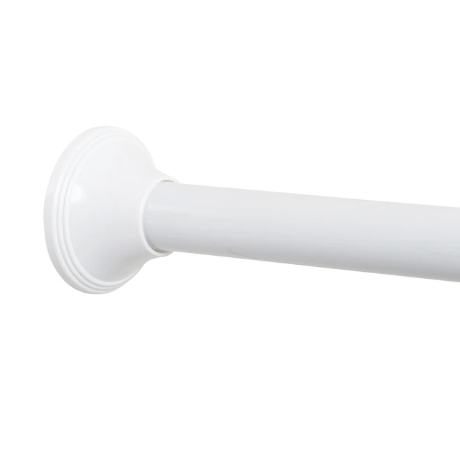 Zenna Home 54-in To 88-in Adjustable White Shower Rod