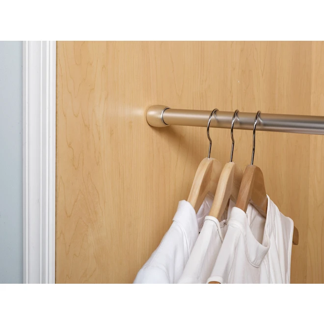 Zenna Home 54 To 88-in Nickel Finish Adjustable Shower Rod