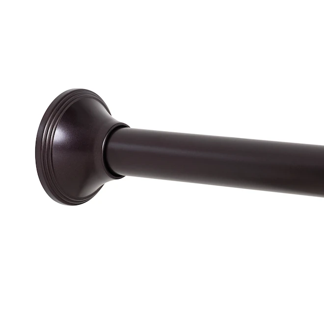 Zenna Home 54 To 88-in Adjustable Bronze Finish Aluminum Shower Rod - Image 2