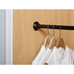 Zenna Home 54 To 88-in Adjustable Bronze Finish Aluminum Shower Rod