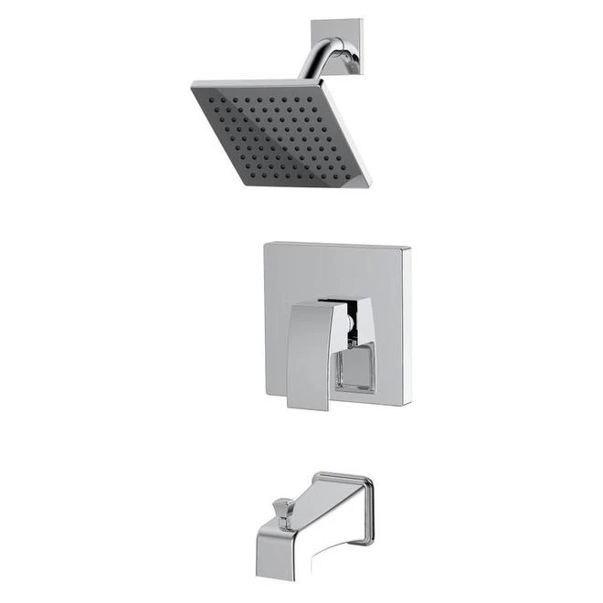Allen + Roth Amari Tub And Shower Faucet - 1 Handle - 6.8-L/min - Chrome - Image 3