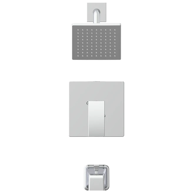 Allen + Roth Amari Tub And Shower Faucet - 1 Handle - 6.8-L/min - Chrome - Image 2