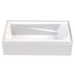 Technoform Nordik Bathtub Acrylic Alcove 30-in X 60-in X 20-in White